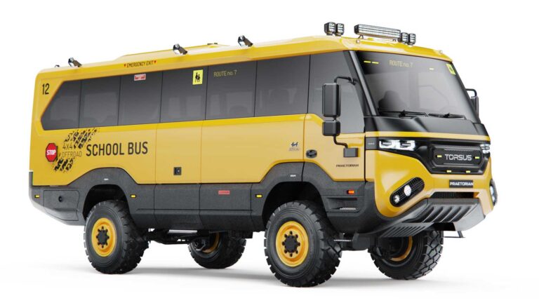 El Torsus Praetorian, un autobús escolar todoterreno