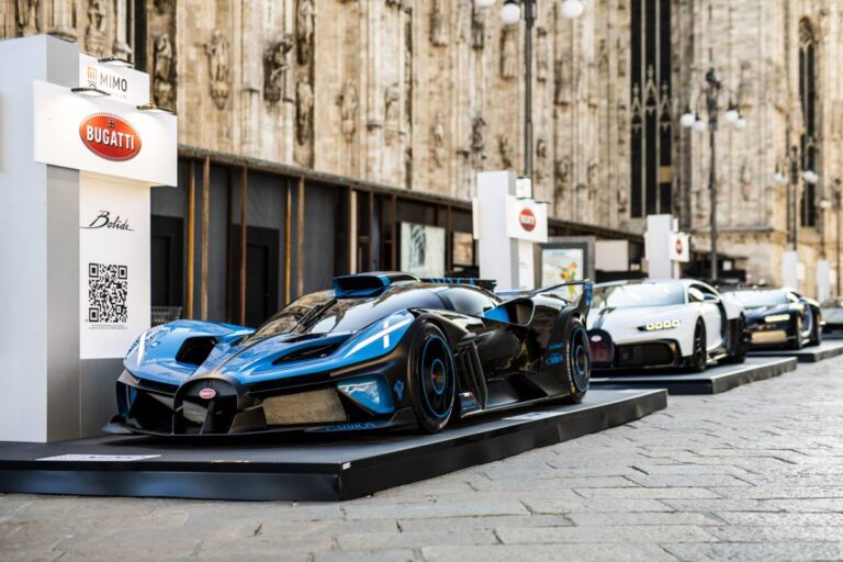 Bugatti llegará a Milán con toda su linea de modelos