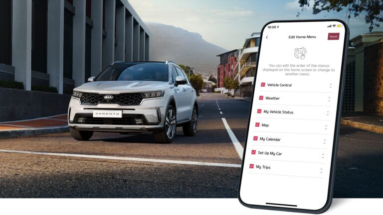 Kia presenta una nueva y elegante interfaz de la aplicación UVO Connect
