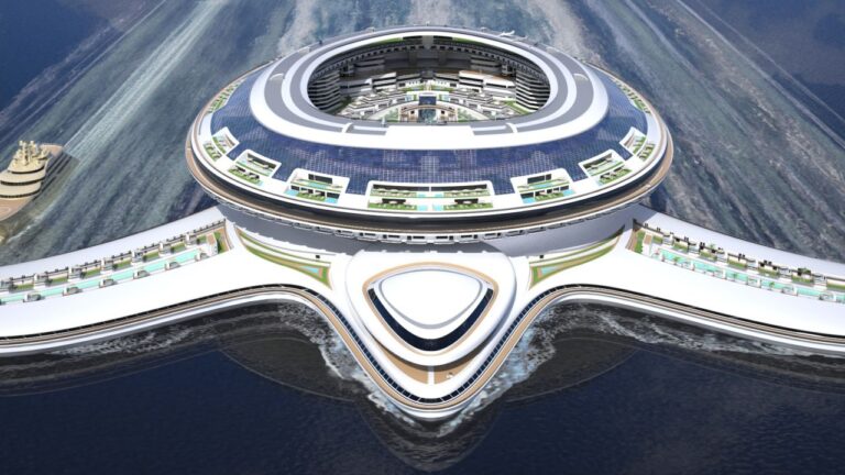 Gigantesca ciudad flotante podría convertirse en el barco más grande del mundo