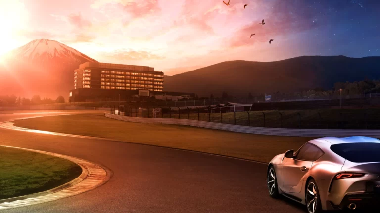 La habitación de hotel que incluye un circuito de carreras