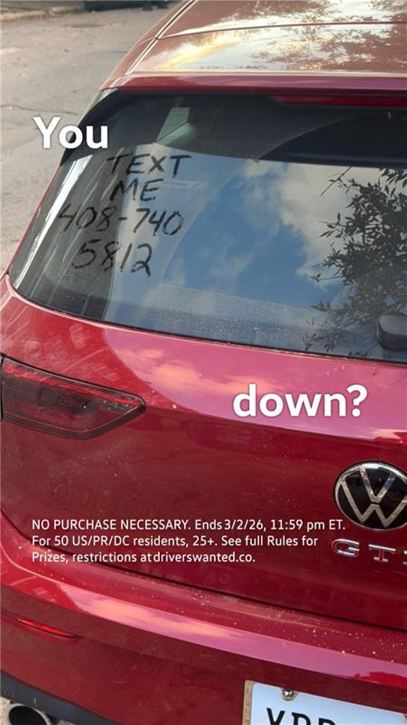 Volkswagen lanza pistas en la campaña social «Se buscan conductores» para tener la oportunidad de ganar un Golf GTI del 2026